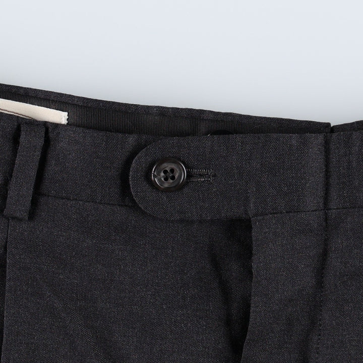 Hickey Freeman Two-Pleat Slacks Pants, Men's W34 (approx.), Wide Leg Pants, Vintage Style unclear Charcoal Vintage Second Hand