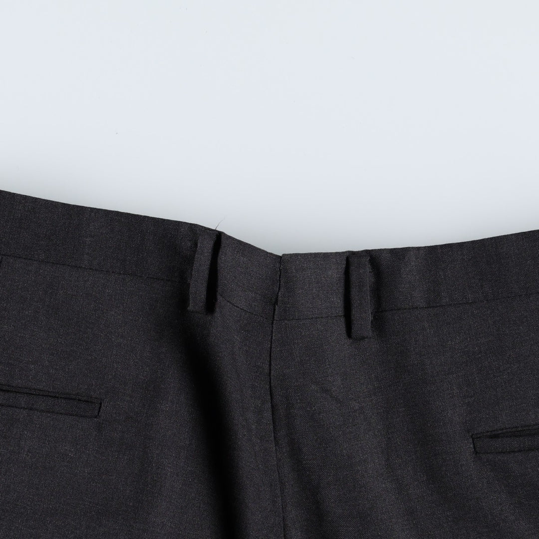 Hickey Freeman Two-Pleat Slacks Pants, Men's W34 (approx.), Wide Leg Pants, Vintage Style unclear Charcoal Vintage Second Hand