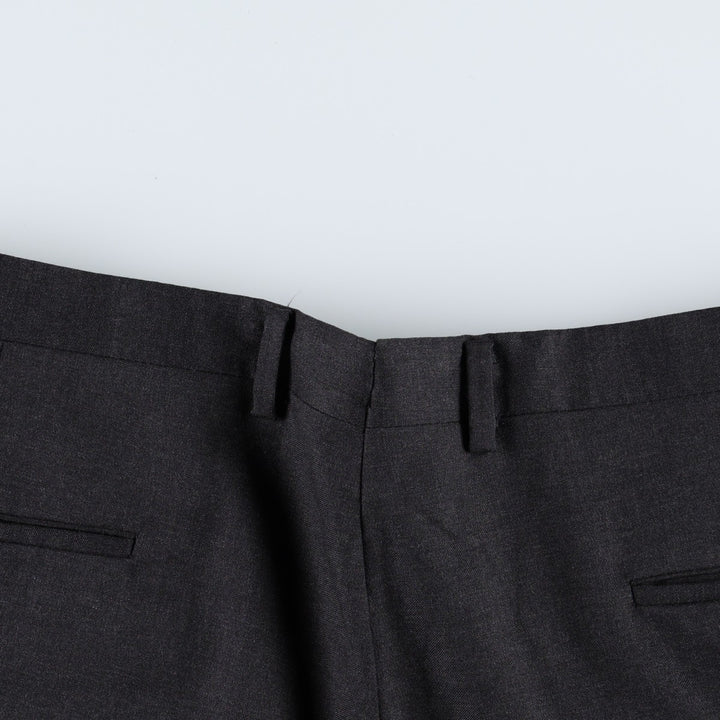 Hickey Freeman Two-Pleat Slacks Pants, Men's W34 (approx.), Wide Leg Pants, Vintage Style unclear Charcoal Vintage Second Hand