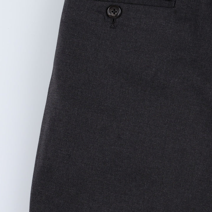 Hickey Freeman Two-Pleat Slacks Pants, Men's W34 (approx.), Wide Leg Pants, Vintage Style unclear Charcoal Vintage Second Hand