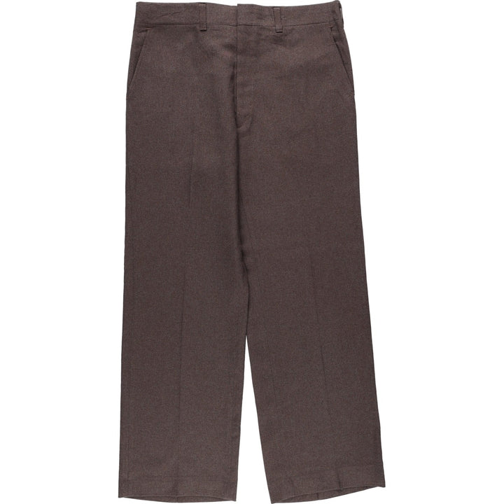 80'S Haggar slacks pants, made in USA, men's size W36 equivalent, vintage. unclear brown type Vintage Second Hand
