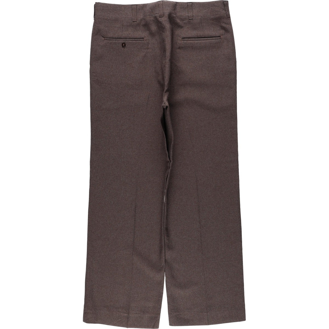 80'S Haggar slacks pants, made in USA, men's size W36 equivalent, vintage. unclear brown type Vintage Second Hand