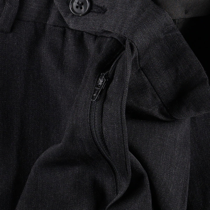 Brooks Brothers two-pleat slacks, made in the USA, men's size W34 (approx.). wool Charcoal Vintage Second Hand