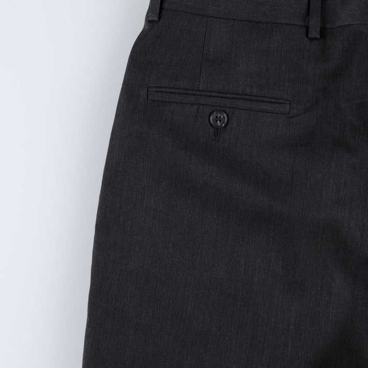 Brooks Brothers two-pleat slacks, made in the USA, men's size W34 (approx.). wool Charcoal Vintage Second Hand