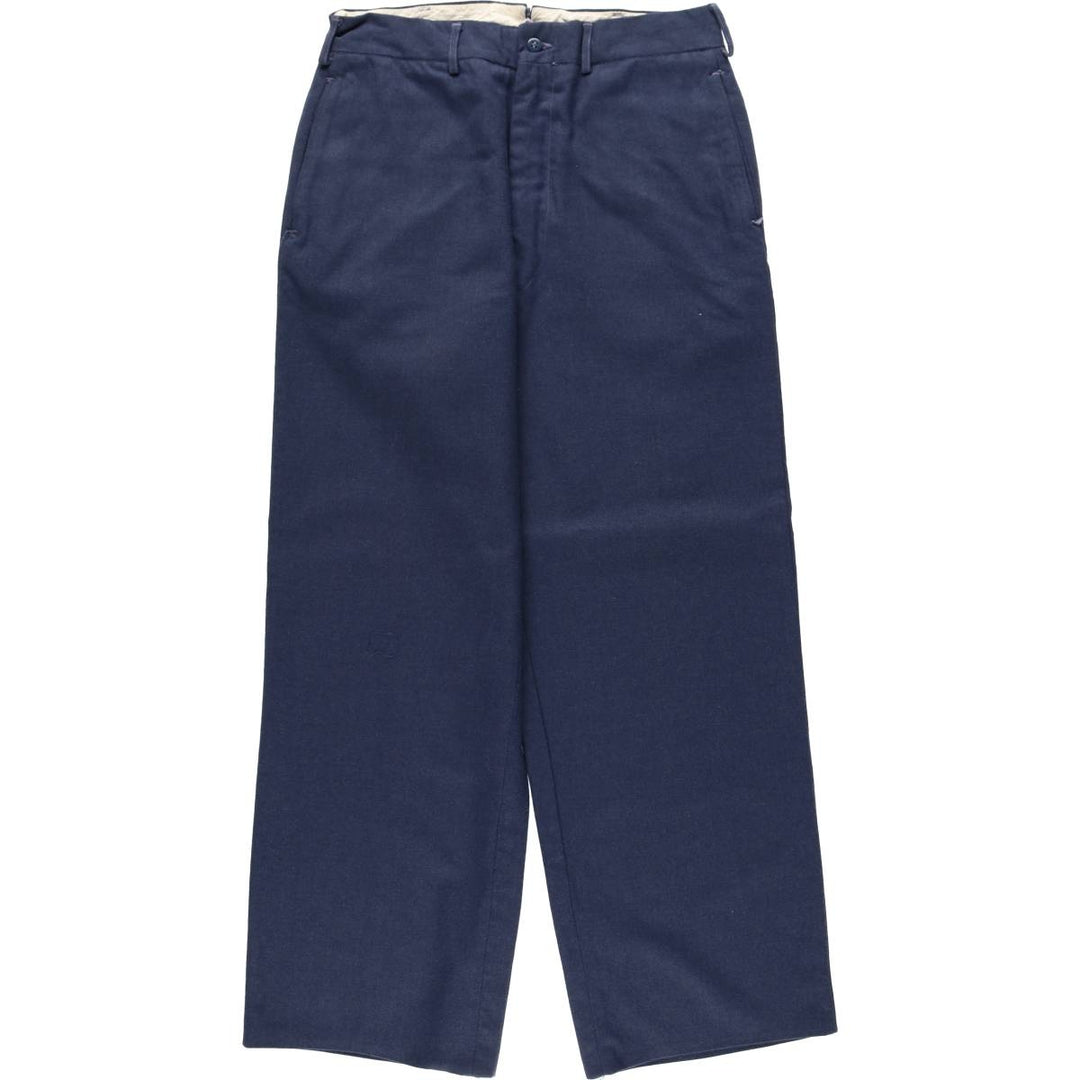Military dress pants, slacks, men's size W30 equivalent, vintage. unclear Navy blue Vintage Second Hand