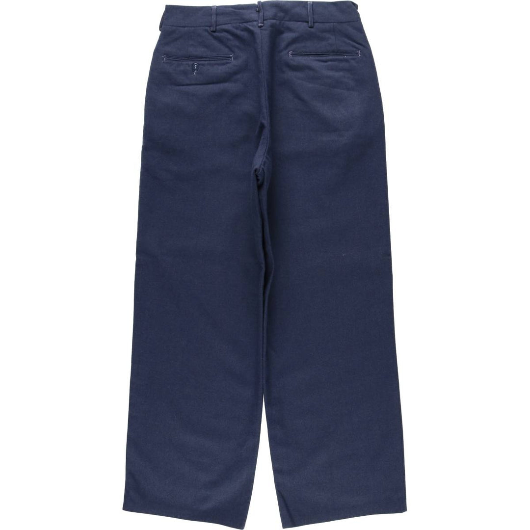 Military dress pants, slacks, men's size W30 equivalent, vintage. unclear Navy blue Vintage Second Hand