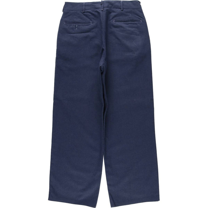 Military dress pants, slacks, men's size W30 equivalent, vintage. unclear Navy blue Vintage Second Hand