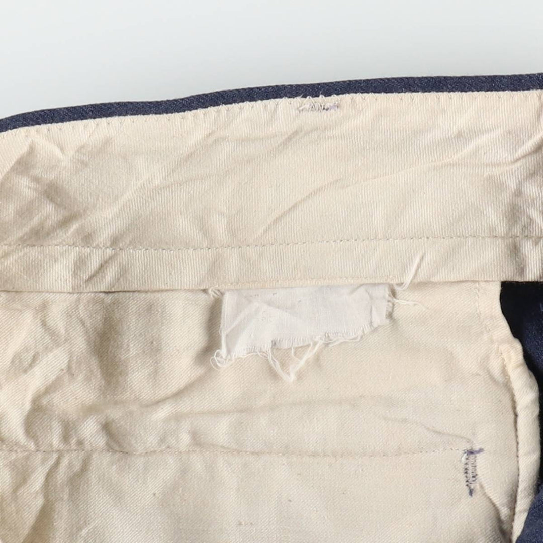 Military dress pants, slacks, men's size W30 equivalent, vintage. unclear Navy blue Vintage Second Hand