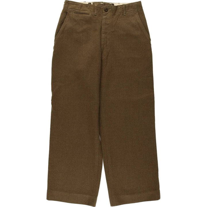 Military dress pants, slacks, men's size W32 (approx.), vintage. unclear Khaki type Vintage Second Hand
