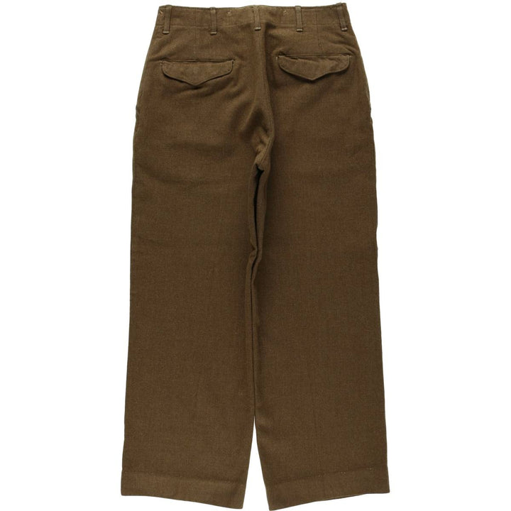 Military dress pants, slacks, men's size W32 (approx.), vintage. unclear Khaki type Vintage Second Hand