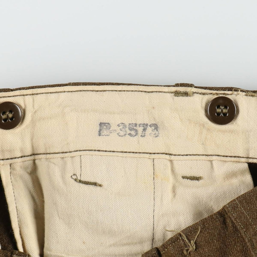 Military dress pants, slacks, men's size W32 (approx.), vintage. unclear Khaki type Vintage Second Hand