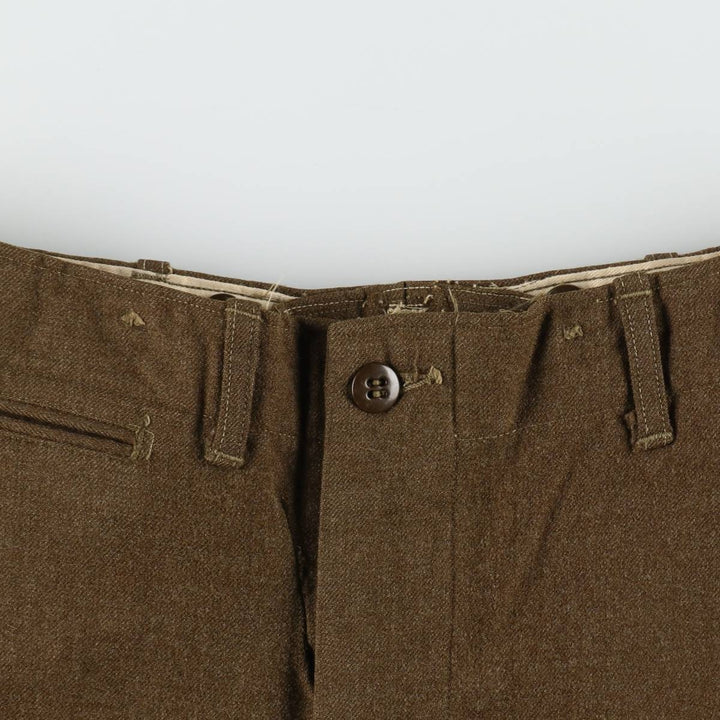 Military dress pants, slacks, men's size W32 (approx.), vintage. unclear Khaki type Vintage Second Hand