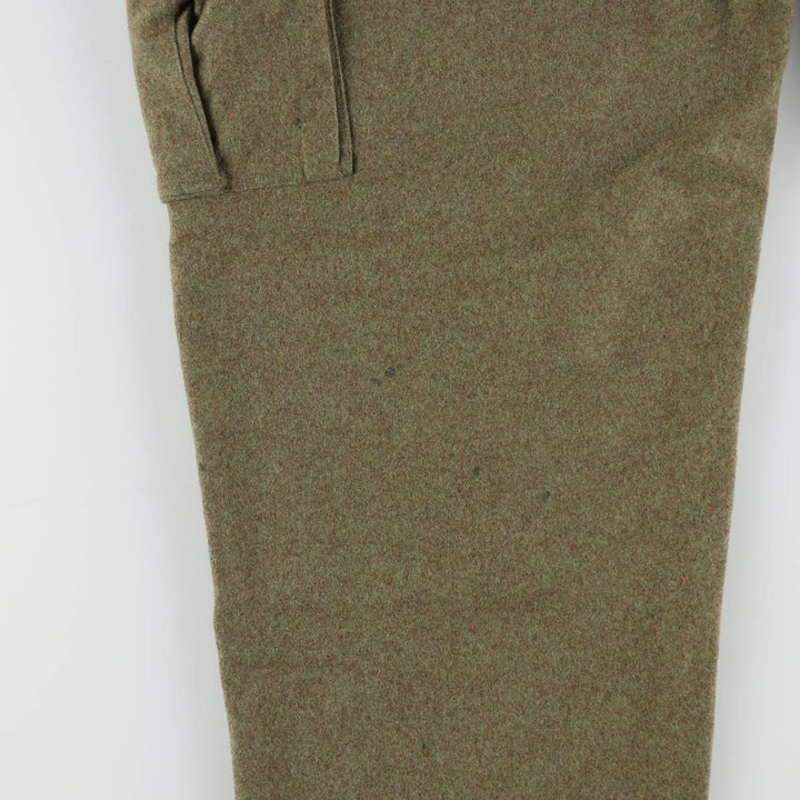 Big Size 1960'S German Army Double Knee Military Cargo Pants, Men's W40 Equivalent, Vintage unclear Khaki type Vintage Second Hand