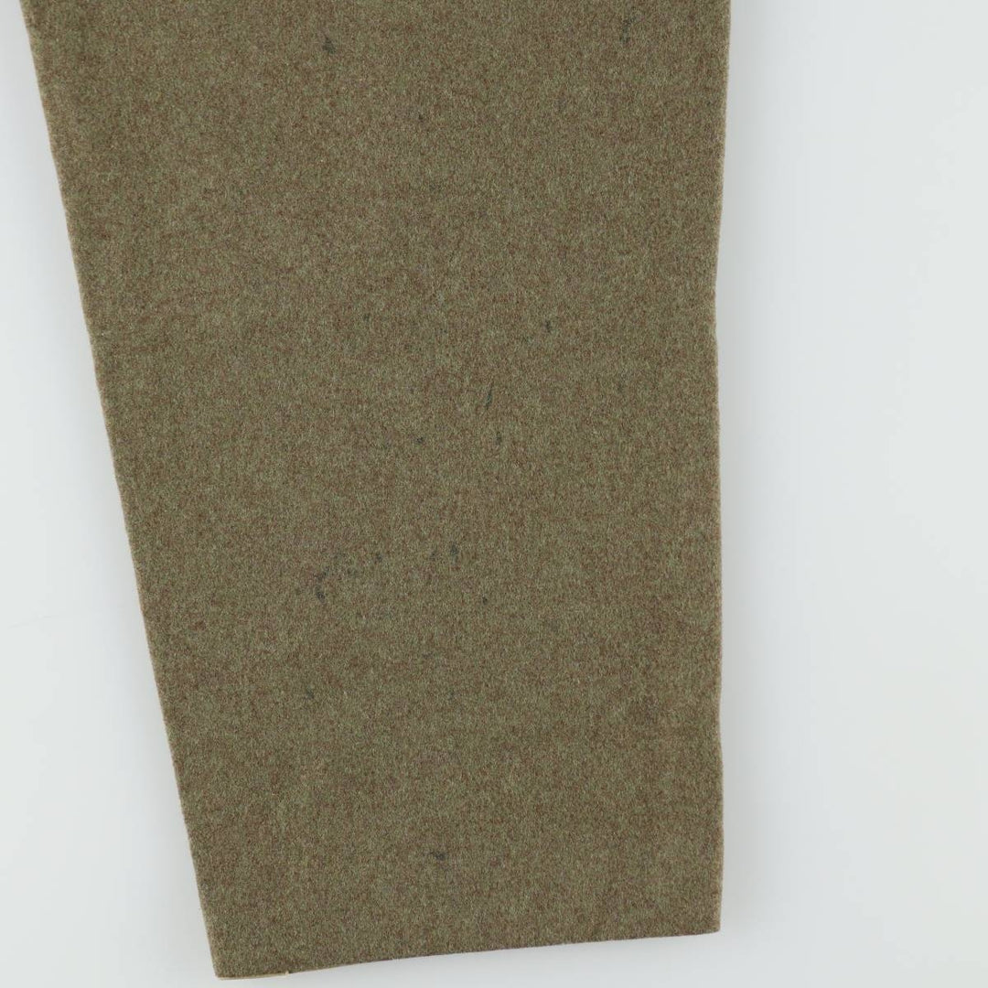 Big Size 1960'S German Army Double Knee Military Cargo Pants, Men's W40 Equivalent, Vintage unclear Khaki type Vintage Second Hand