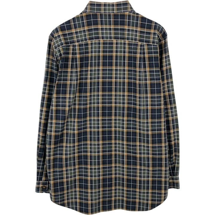 Carhartt Relaxed Fit Check Pattern Long Sleeve Button Down Work Shirt, Men's Medium cotton Green type dark green Vintage Second Hand