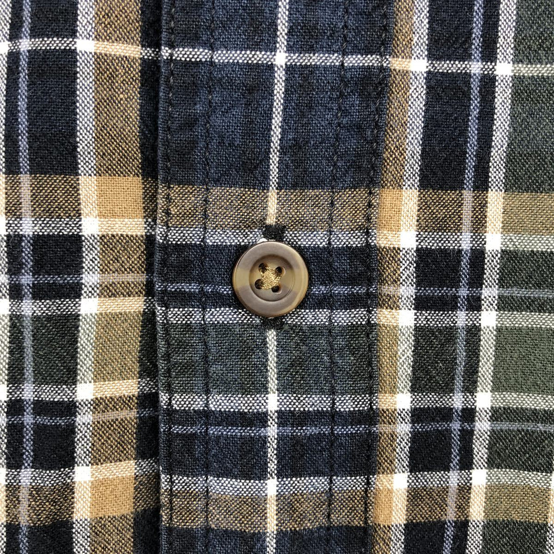 Carhartt Relaxed Fit Check Pattern Long Sleeve Button Down Work Shirt, Men's Medium cotton Green type dark green Vintage Second Hand