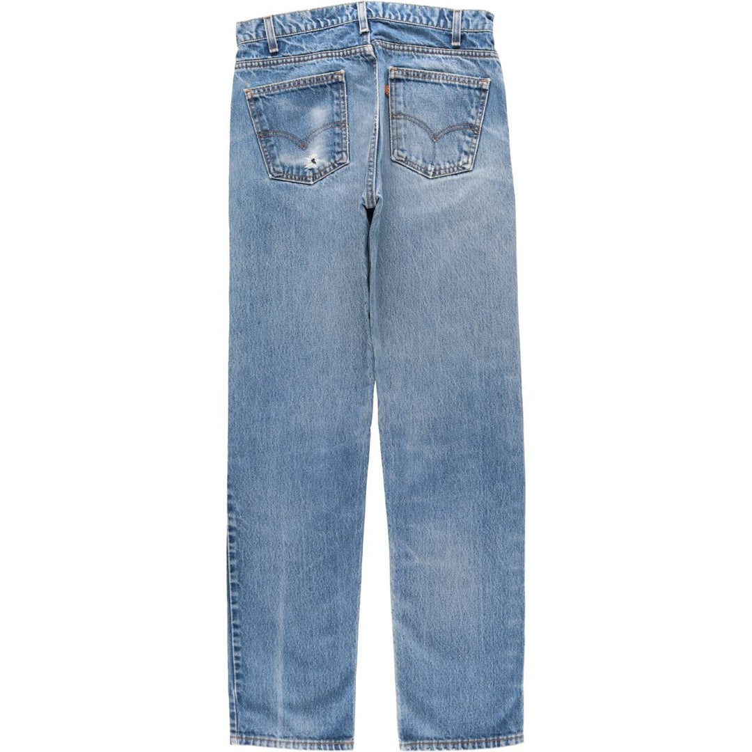 1990'S Levi's 40505-0215 Orange Tab Tapered Denim Pants, Made in USA, Men's Size W31 (approx.), Vintage cotton blue type Vintage Second Hand