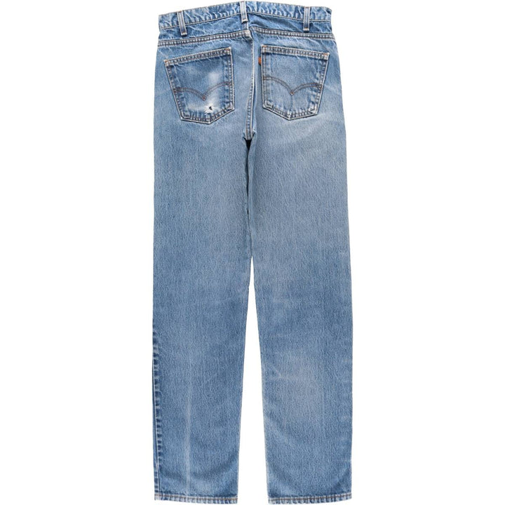 1990'S Levi's 40505-0215 Orange Tab Tapered Denim Pants, Made in USA, Men's Size W31 (approx.), Vintage cotton blue type Vintage Second Hand