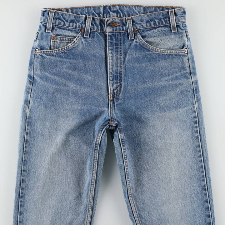 1990'S Levi's 40505-0215 Orange Tab Tapered Denim Pants, Made in USA, Men's Size W31 (approx.), Vintage cotton blue type Vintage Second Hand