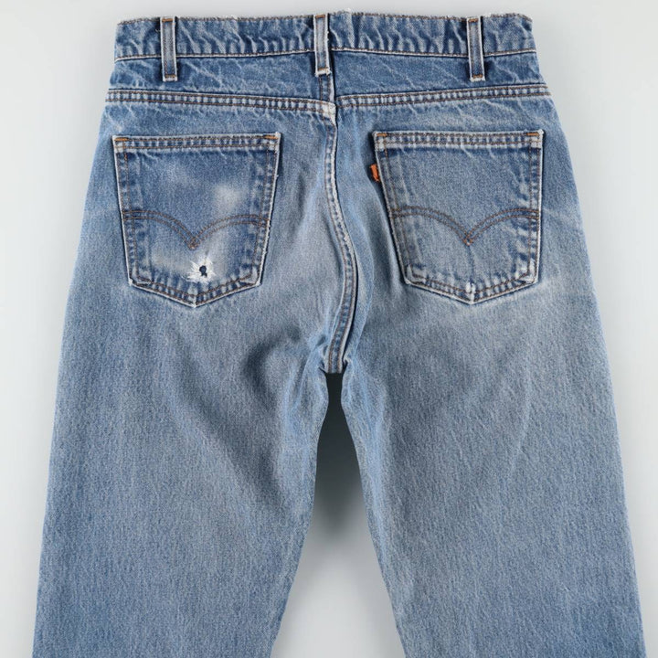 1990'S Levi's 40505-0215 Orange Tab Tapered Denim Pants, Made in USA, Men's Size W31 (approx.), Vintage cotton blue type Vintage Second Hand