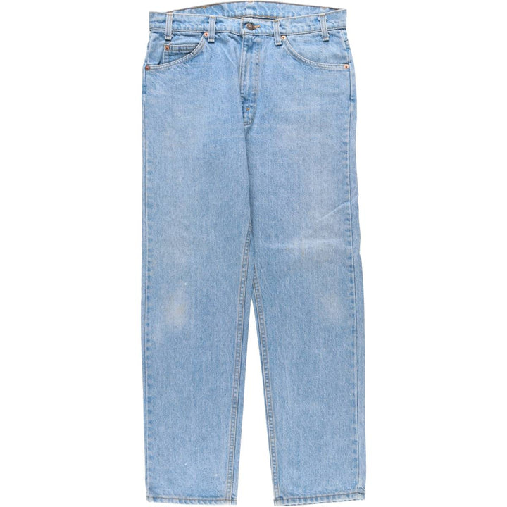 1990'S Levi's 40505-0214 Orange Tab Tapered Denim Pants, Made in USA, Men's W34 (approx.), Vintage cotton blue type Vintage Second Hand