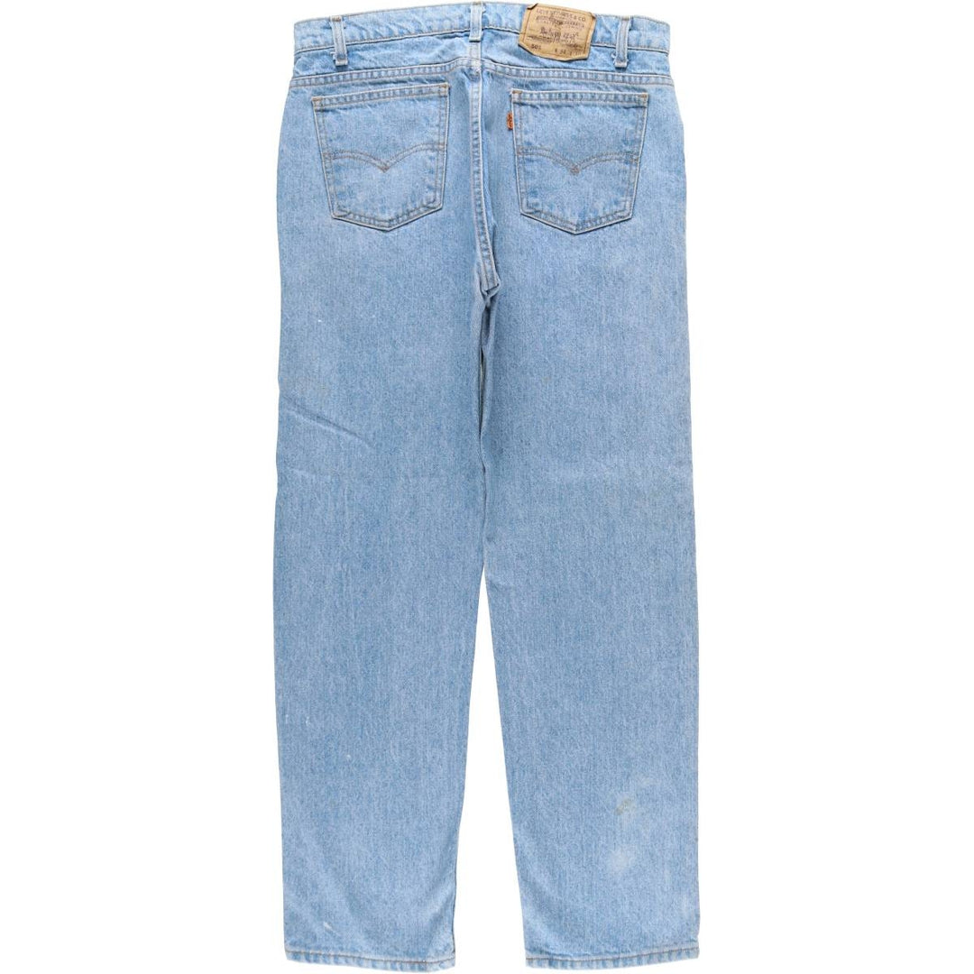 1990'S Levi's 40505-0214 Orange Tab Tapered Denim Pants, Made in USA, Men's W34 (approx.), Vintage cotton blue type Vintage Second Hand