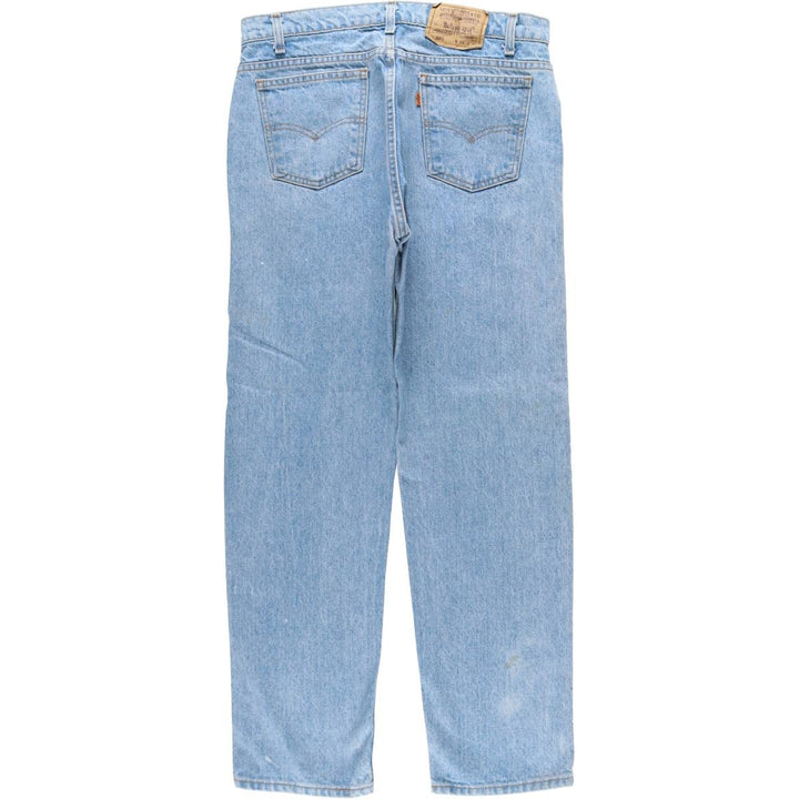 1990'S Levi's 40505-0214 Orange Tab Tapered Denim Pants, Made in USA, Men's W34 (approx.), Vintage cotton blue type Vintage Second Hand