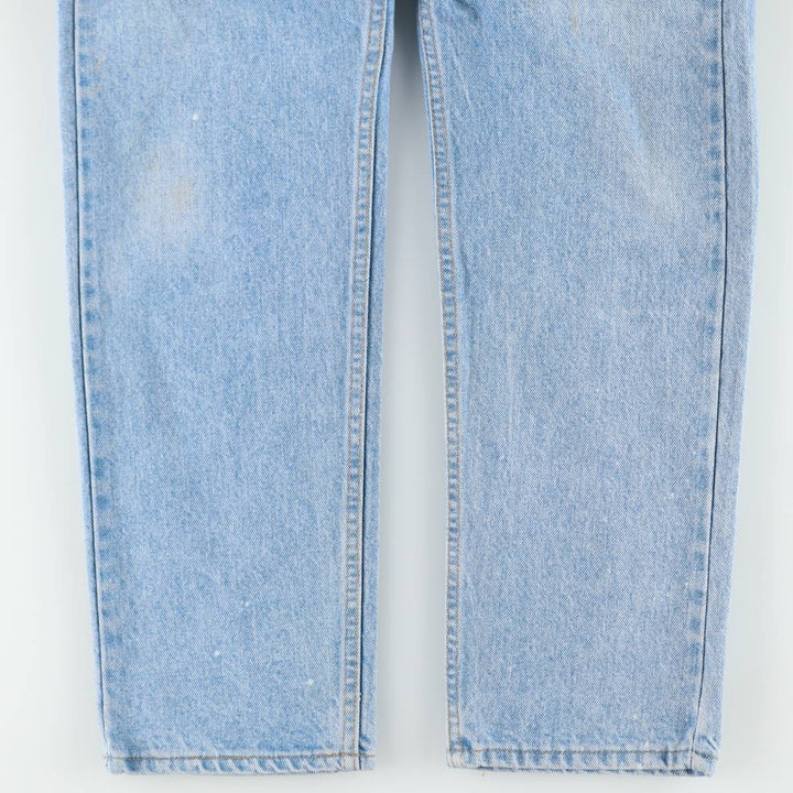 1990'S Levi's 40505-0214 Orange Tab Tapered Denim Pants, Made in USA, Men's W34 (approx.), Vintage cotton blue type Vintage Second Hand
