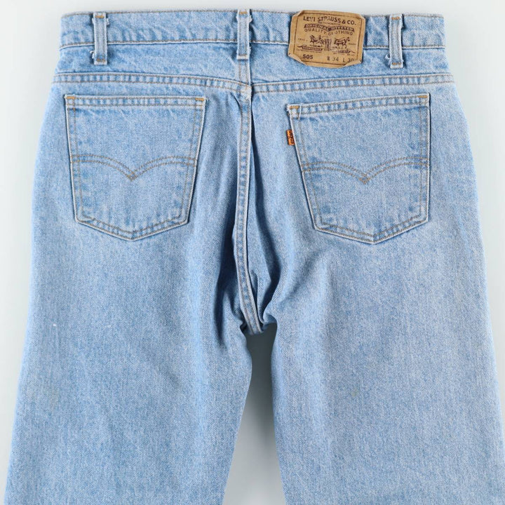 1990'S Levi's 40505-0214 Orange Tab Tapered Denim Pants, Made in USA, Men's W34 (approx.), Vintage cotton blue type Vintage Second Hand