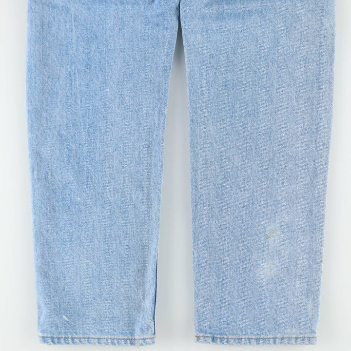 1990'S Levi's 40505-0214 Orange Tab Tapered Denim Pants, Made in USA, Men's W34 (approx.), Vintage cotton blue type Vintage Second Hand