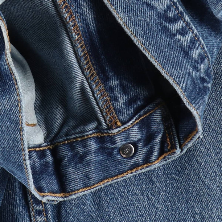 00'S Levi's 505 REGULAR FIT STRAIGHT LEG tapered denim pants made in USA, men's size w32 cotton blue type Vintage Second Hand