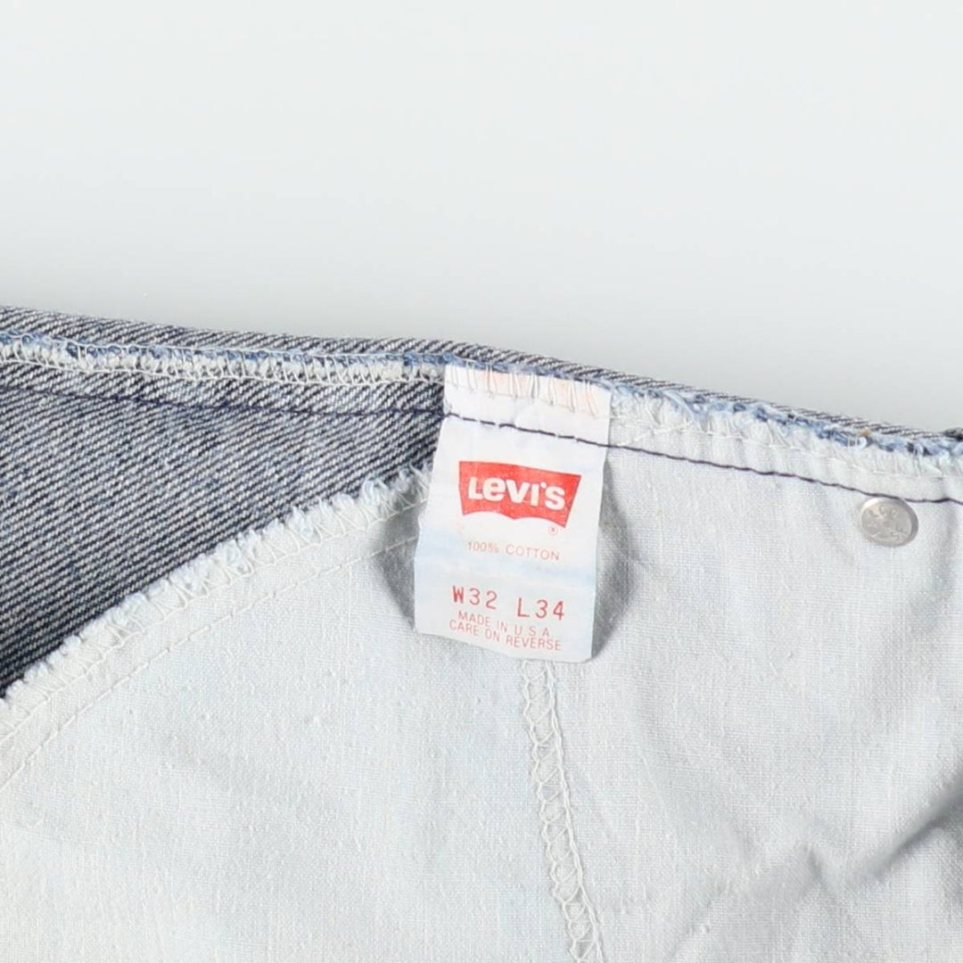 1990'S Levi's 505 Orange Tab Tapered Denim Pants, Made in USA, Men's Size W31 (approx.), Vintage cotton blue type Vintage Second Hand