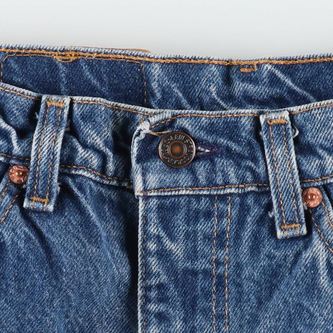1990'S Levi's 505 Orange Tab Tapered Denim Pants, Made in USA, Men's Size W31 (approx.), Vintage cotton blue type Vintage Second Hand
