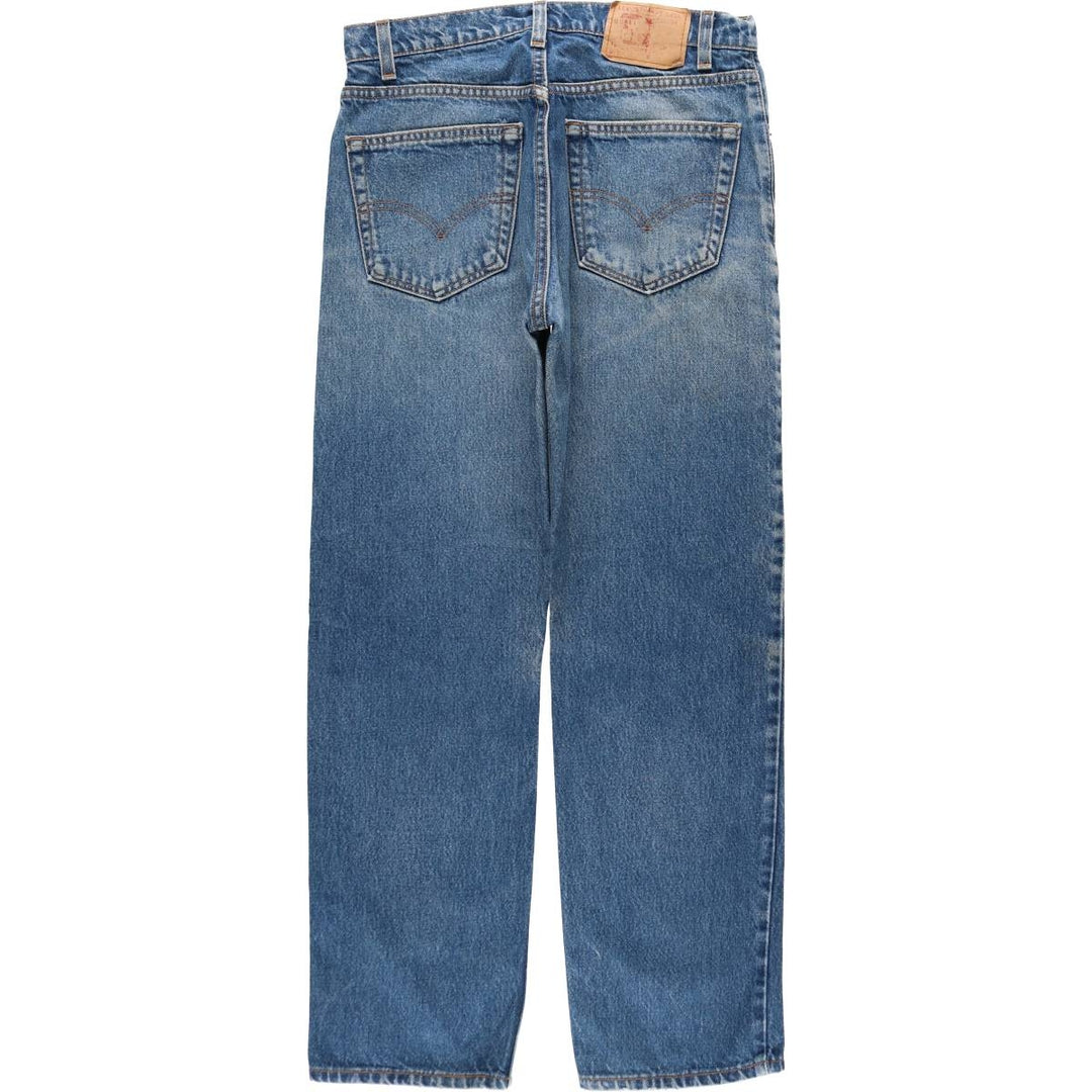 90'S Levi's 505 REGULAR FIT STRAIGHT LEG Tapered Denim Pants Made in USA Men's W32 Vintage cotton blue type Vintage Second Hand