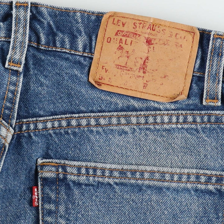 90'S Levi's 505 REGULAR FIT STRAIGHT LEG Tapered Denim Pants Made in USA Men's W32 Vintage cotton blue type Vintage Second Hand