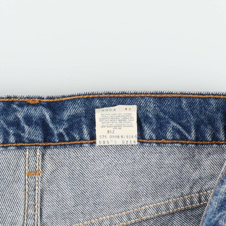 90'S Levi's 505 REGULAR FIT STRAIGHT LEG Tapered Denim Pants Made in USA Men's W32 Vintage cotton blue type Vintage Second Hand