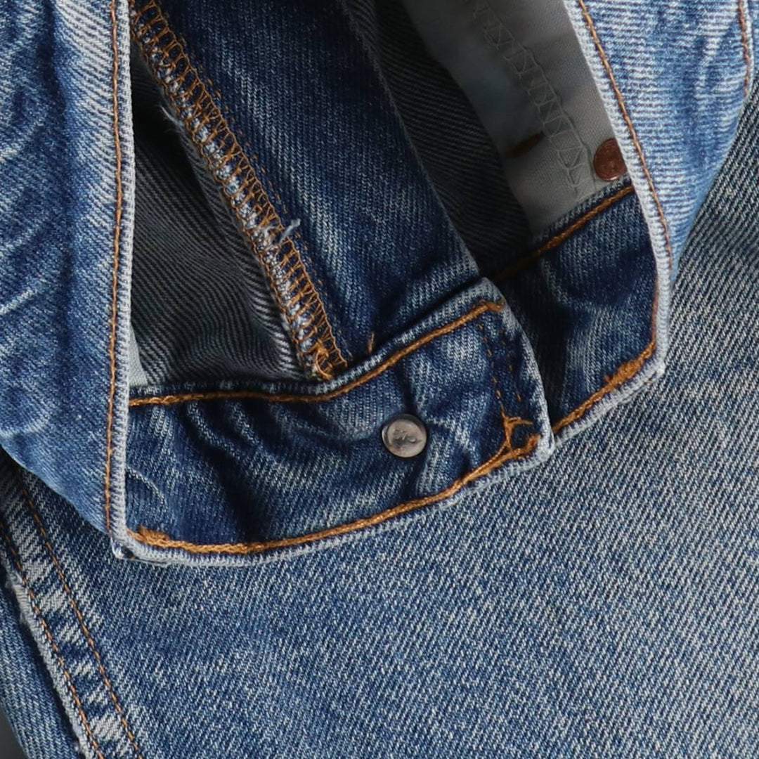 90'S Levi's 505 REGULAR FIT STRAIGHT LEG Tapered Denim Pants Made in USA Men's W32 Vintage cotton blue type Vintage Second Hand