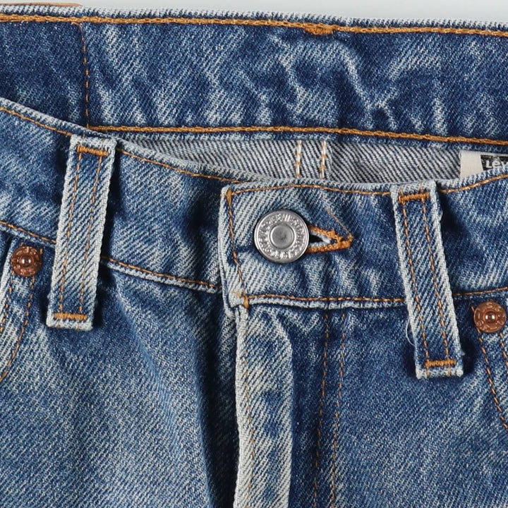 90'S Levi's 505 REGULAR FIT STRAIGHT LEG Tapered Denim Pants Made in USA Men's W32 Vintage cotton blue type Vintage Second Hand
