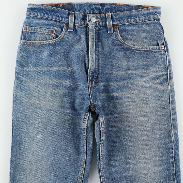 90'S Levi's 505 REGULAR FIT STRAIGHT LEG Tapered Denim Pants Made in USA Men's W32 Vintage cotton blue type Vintage Second Hand