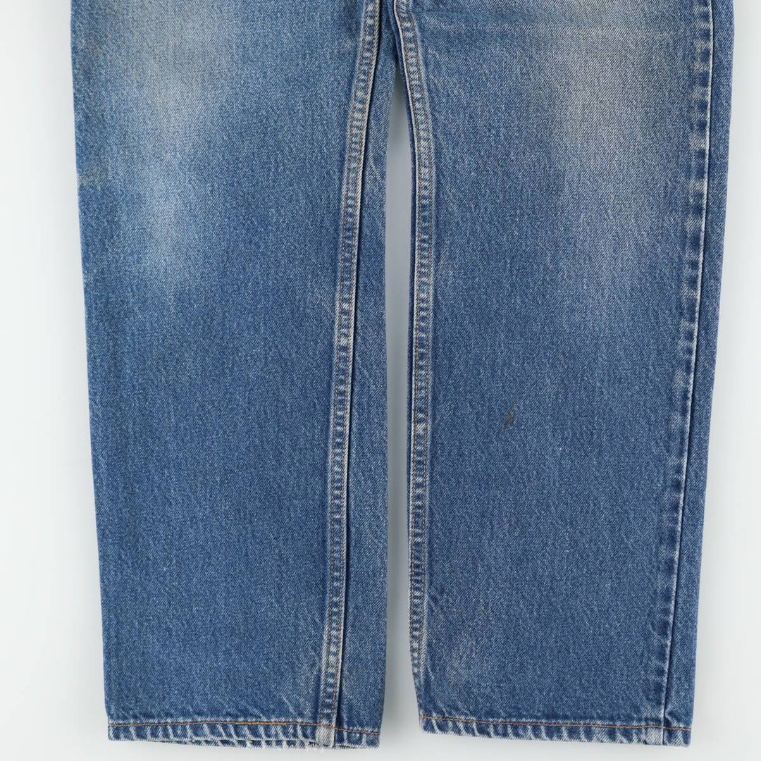 90'S Levi's 505 REGULAR FIT STRAIGHT LEG Tapered Denim Pants Made in USA Men's W32 Vintage cotton blue type Vintage Second Hand