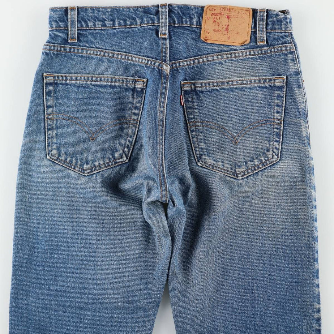 90'S Levi's 505 REGULAR FIT STRAIGHT LEG Tapered Denim Pants Made in USA Men's W32 Vintage cotton blue type Vintage Second Hand