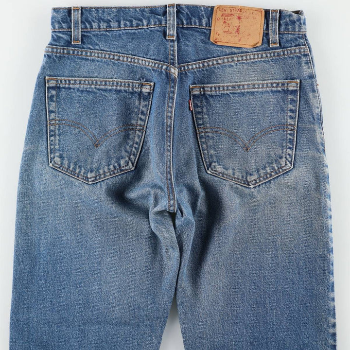 90'S Levi's 505 REGULAR FIT STRAIGHT LEG Tapered Denim Pants Made in USA Men's W32 Vintage cotton blue type Vintage Second Hand