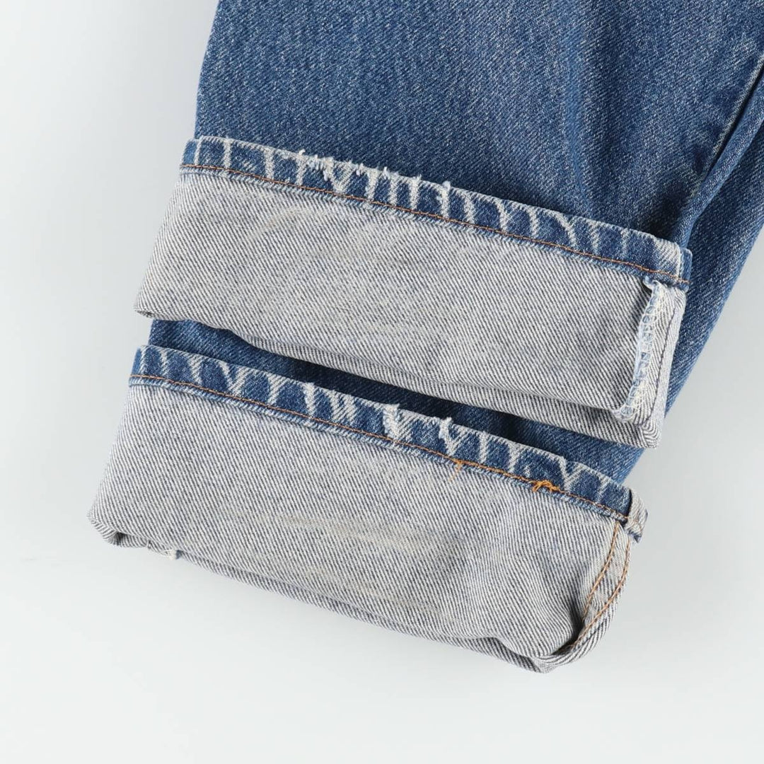 90'S Levi's 505 REGULAR FIT STRAIGHT LEG Tapered Denim Pants Made in USA Men's W32 Vintage cotton blue type Vintage Second Hand
