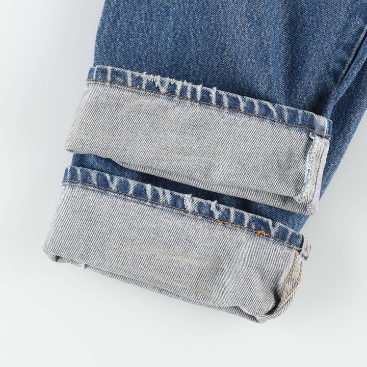 90'S Levi's 505 REGULAR FIT STRAIGHT LEG Tapered Denim Pants Made in USA Men's W32 Vintage cotton blue type Vintage Second Hand