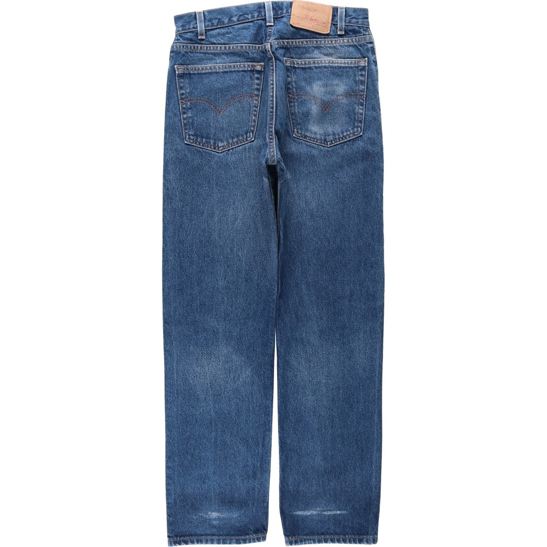 00'S Levi's 505 REGULAR FIT STRAIGHT LEG tapered denim pants made in USA men's w31 equivalent cotton blue type Vintage Second Hand