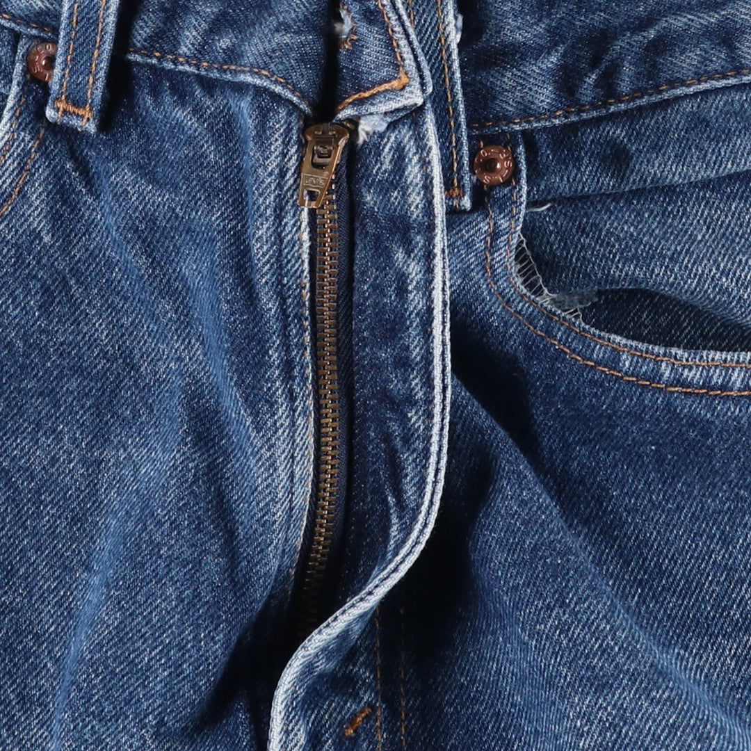 00'S Levi's 505 REGULAR FIT STRAIGHT LEG tapered denim pants made in USA men's w31 equivalent cotton blue type Vintage Second Hand
