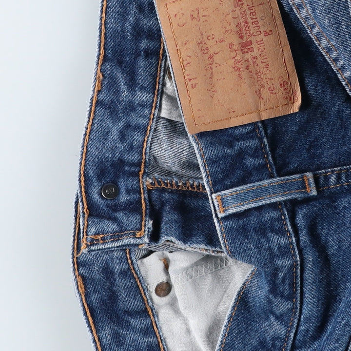 00'S Levi's 505 REGULAR FIT STRAIGHT LEG tapered denim pants made in USA men's w31 equivalent cotton blue type Vintage Second Hand