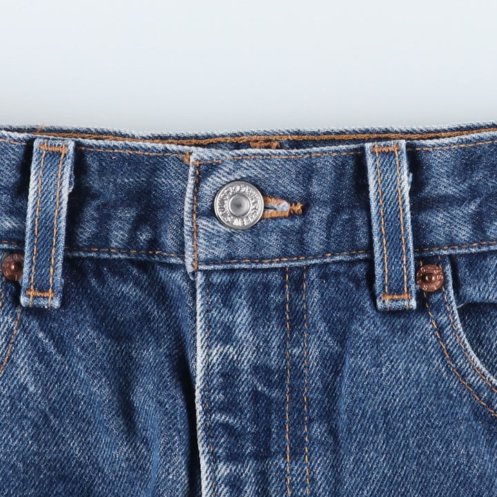 00'S Levi's 505 REGULAR FIT STRAIGHT LEG tapered denim pants made in USA men's w31 equivalent cotton blue type Vintage Second Hand