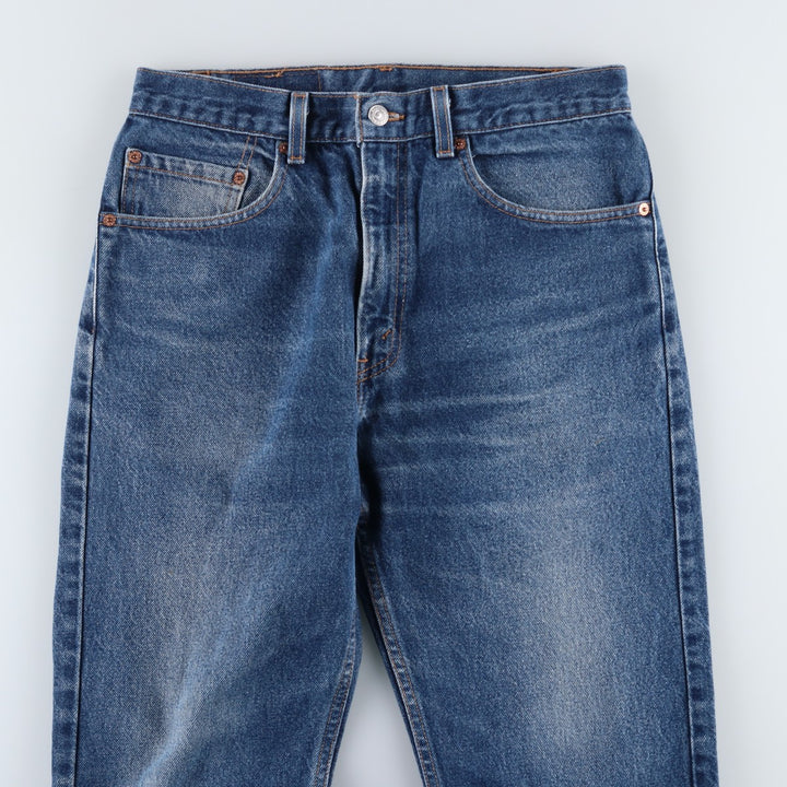 00'S Levi's 505 REGULAR FIT STRAIGHT LEG tapered denim pants made in USA men's w31 equivalent cotton blue type Vintage Second Hand