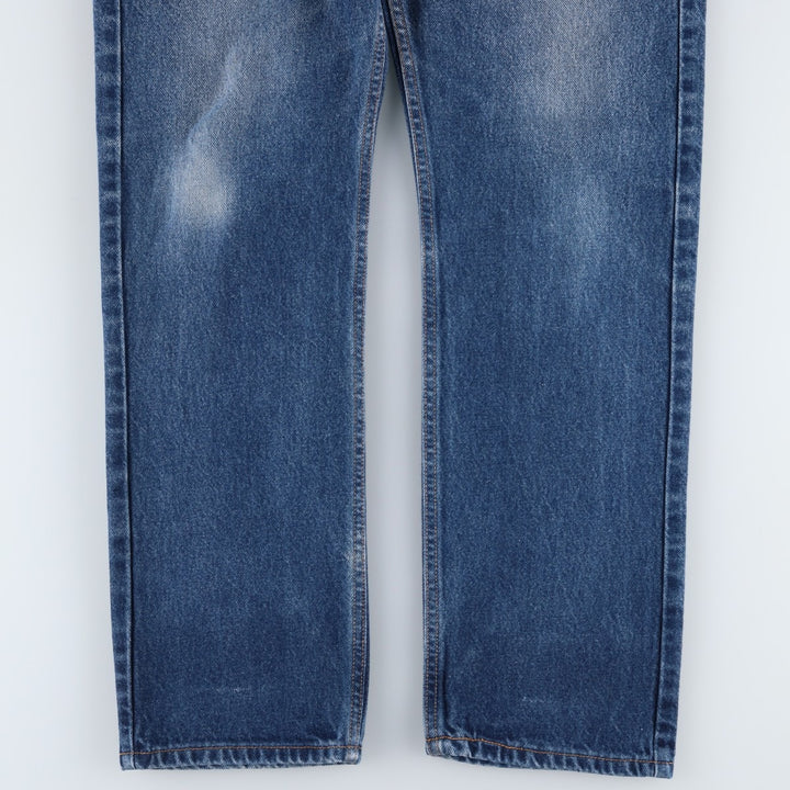 00'S Levi's 505 REGULAR FIT STRAIGHT LEG tapered denim pants made in USA men's w31 equivalent cotton blue type Vintage Second Hand
